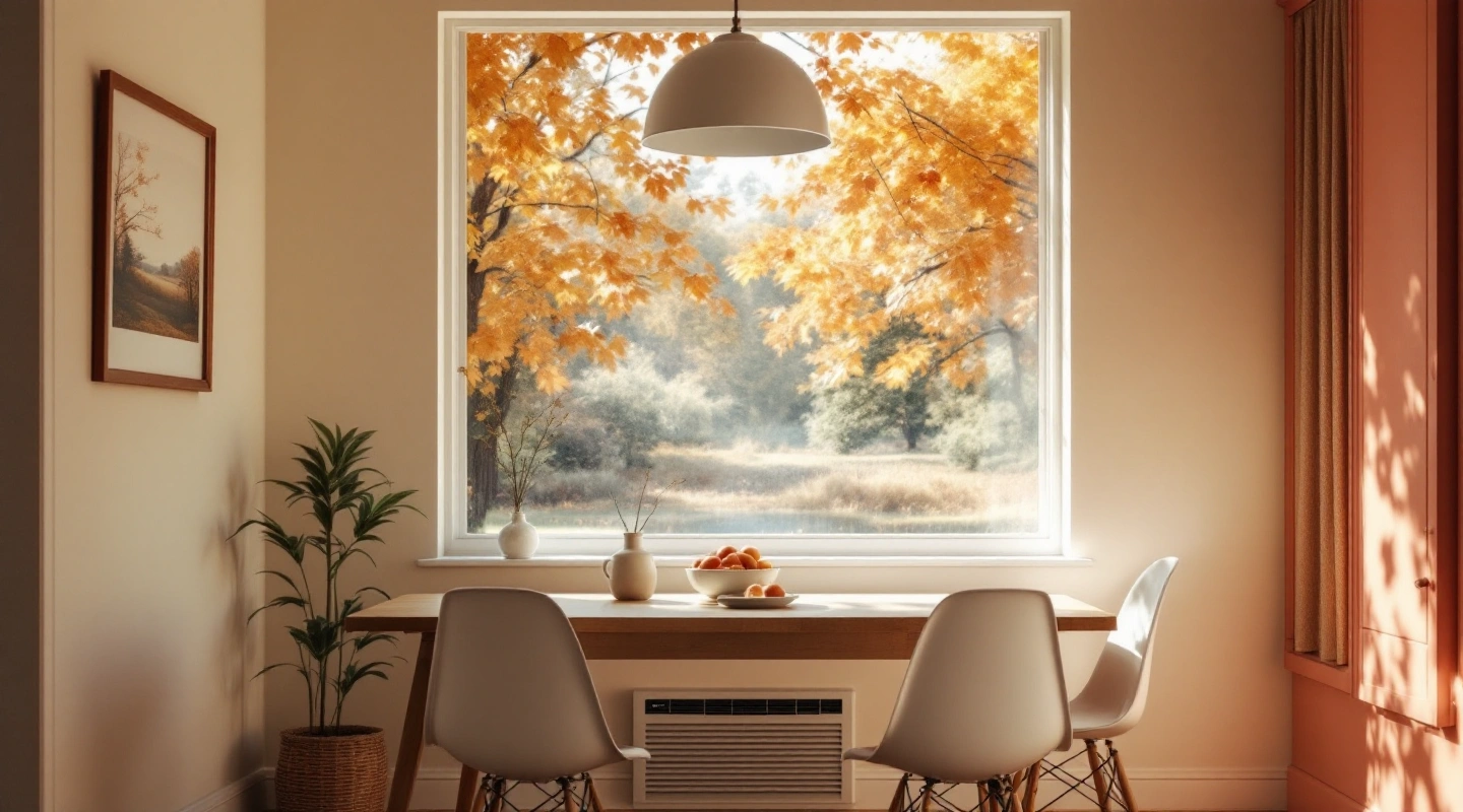 A residential room in natural window light